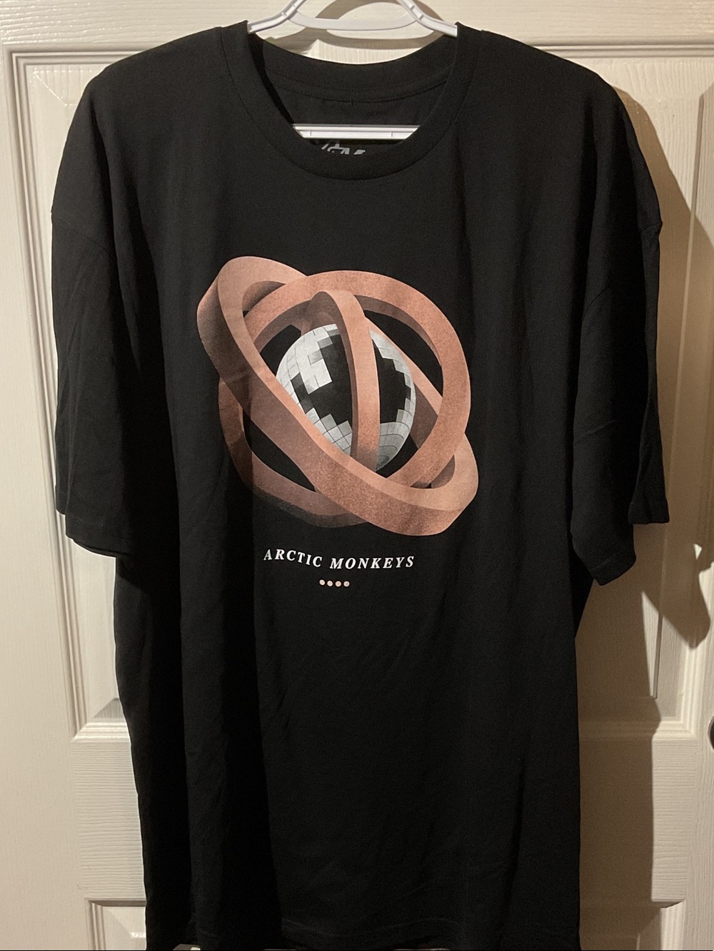 Arctic Monkeys Black Graphic Tour Tee with Backhit